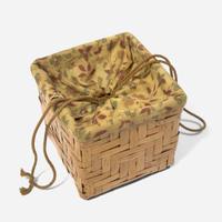 Ed Rossbach (American, 1914-2002) Bamboo Box-Form Basket, USA, circa 1960s