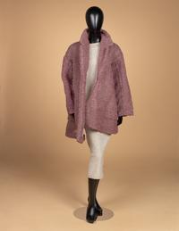 Comme des Garçons Beige Bump Dress & Pink Iridescent Jacket, Spring 1997