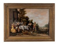 A Merry Company in a Garden