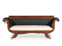 A Pair of Classical Style Mahogany Sofas in the Manner of William Camp (1773-1822)