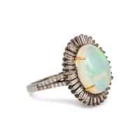 OPAL AND DIAMOND RING
