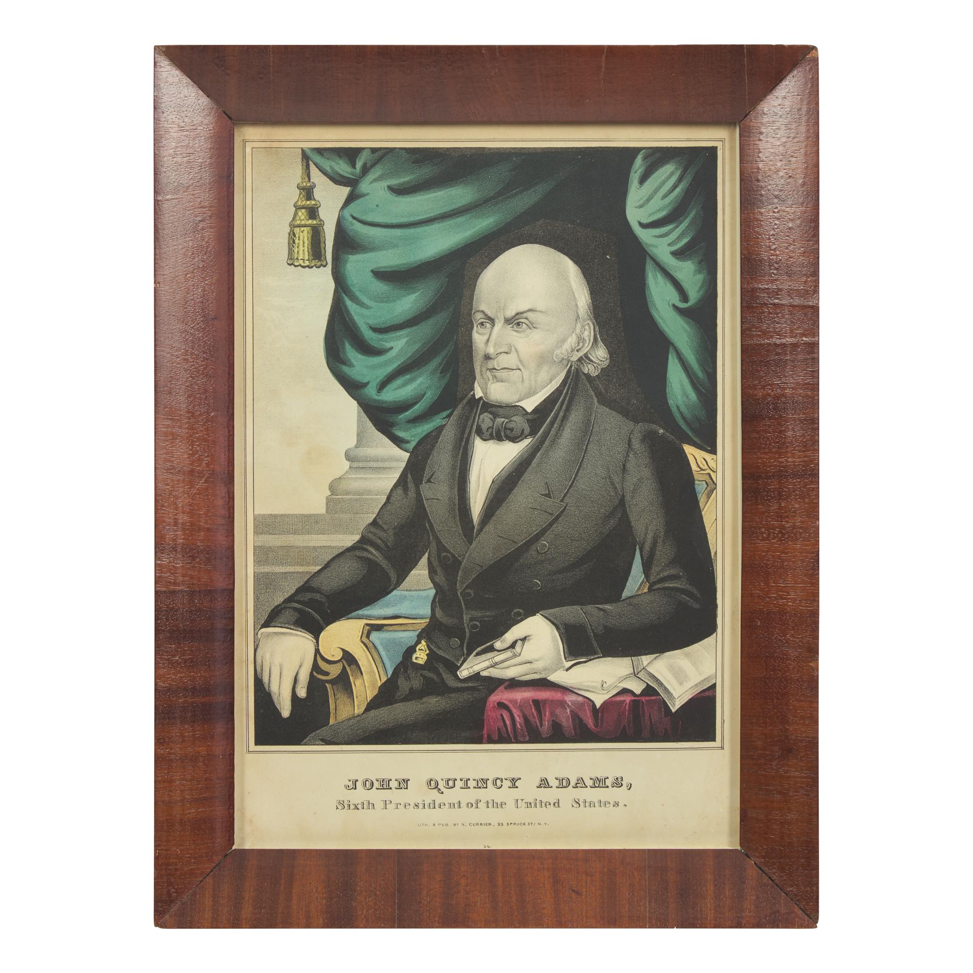 A Rare and Complete Set of Hand-Colored Lithographs of the First Sixteen U.S. Presidents