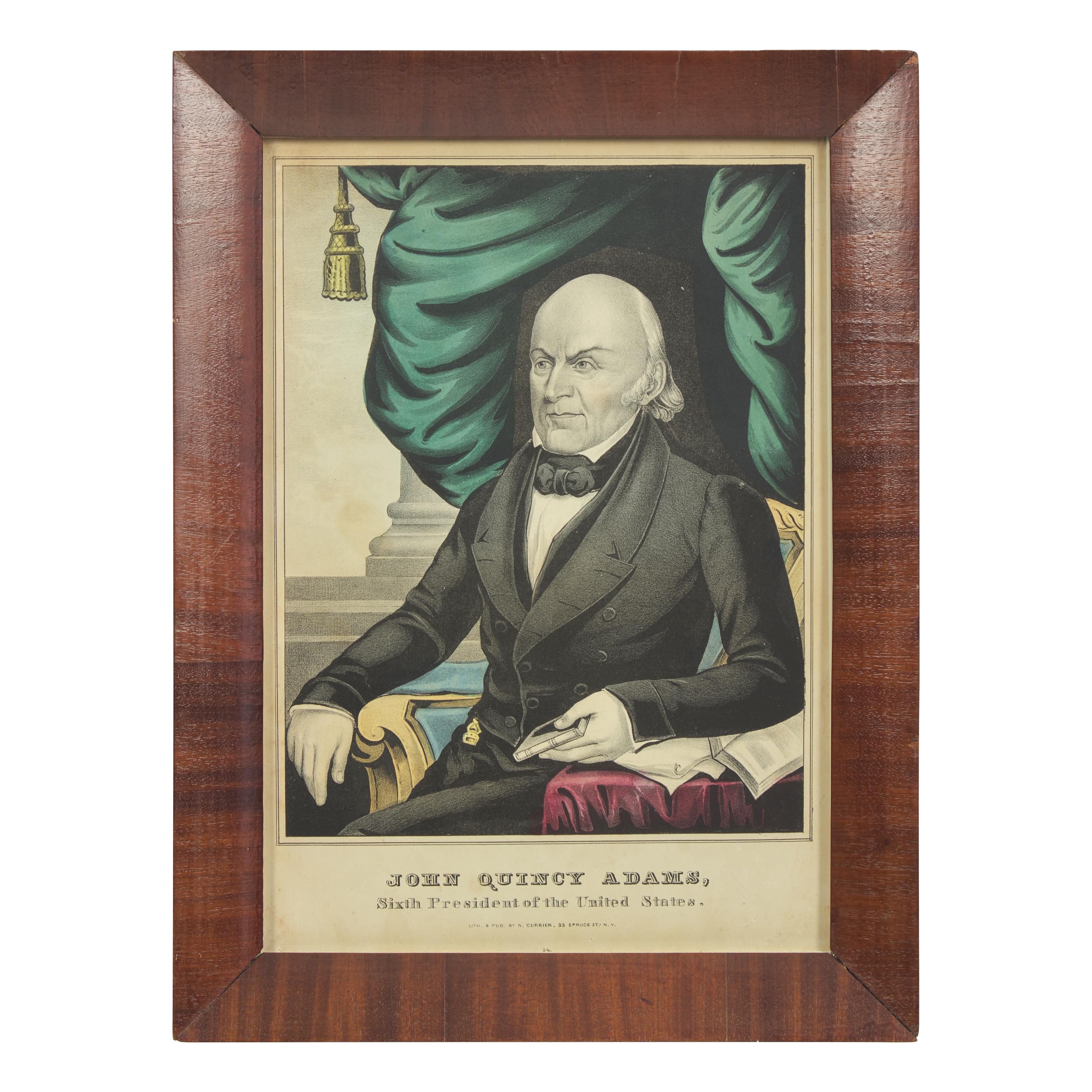 A Rare and Complete Set of Hand-Colored Lithographs of the First Sixteen U.S. Presidents