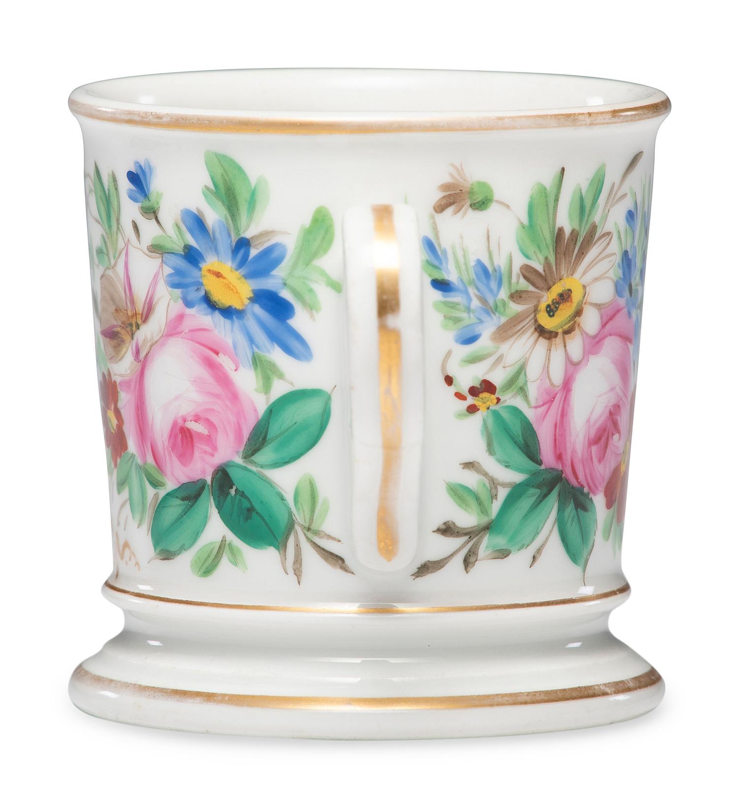 An Oyster Shucker's Porcelain Occupational Shaving Mug