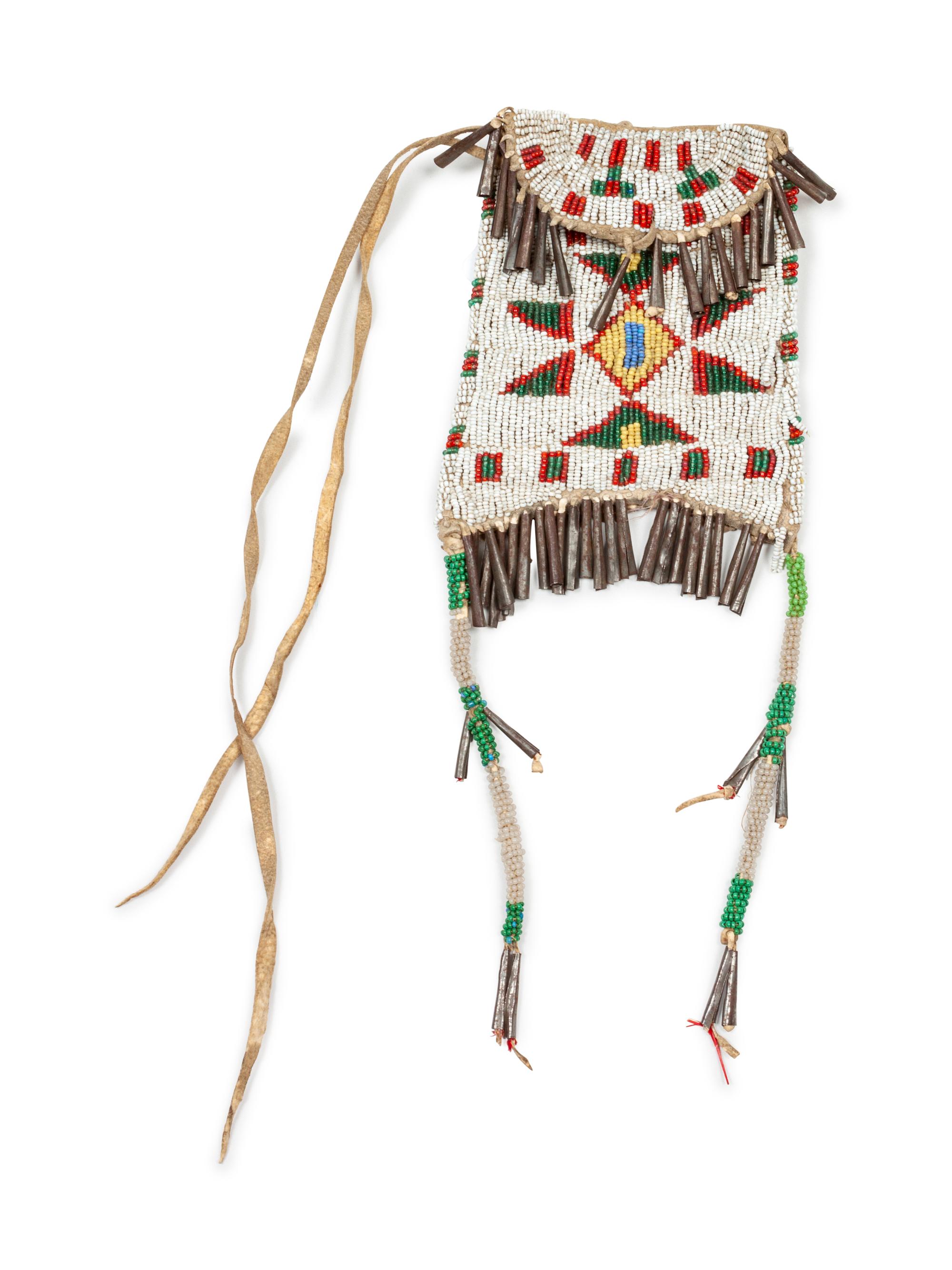 Northern Plains Beaded Hide Strike-a-Light Bag