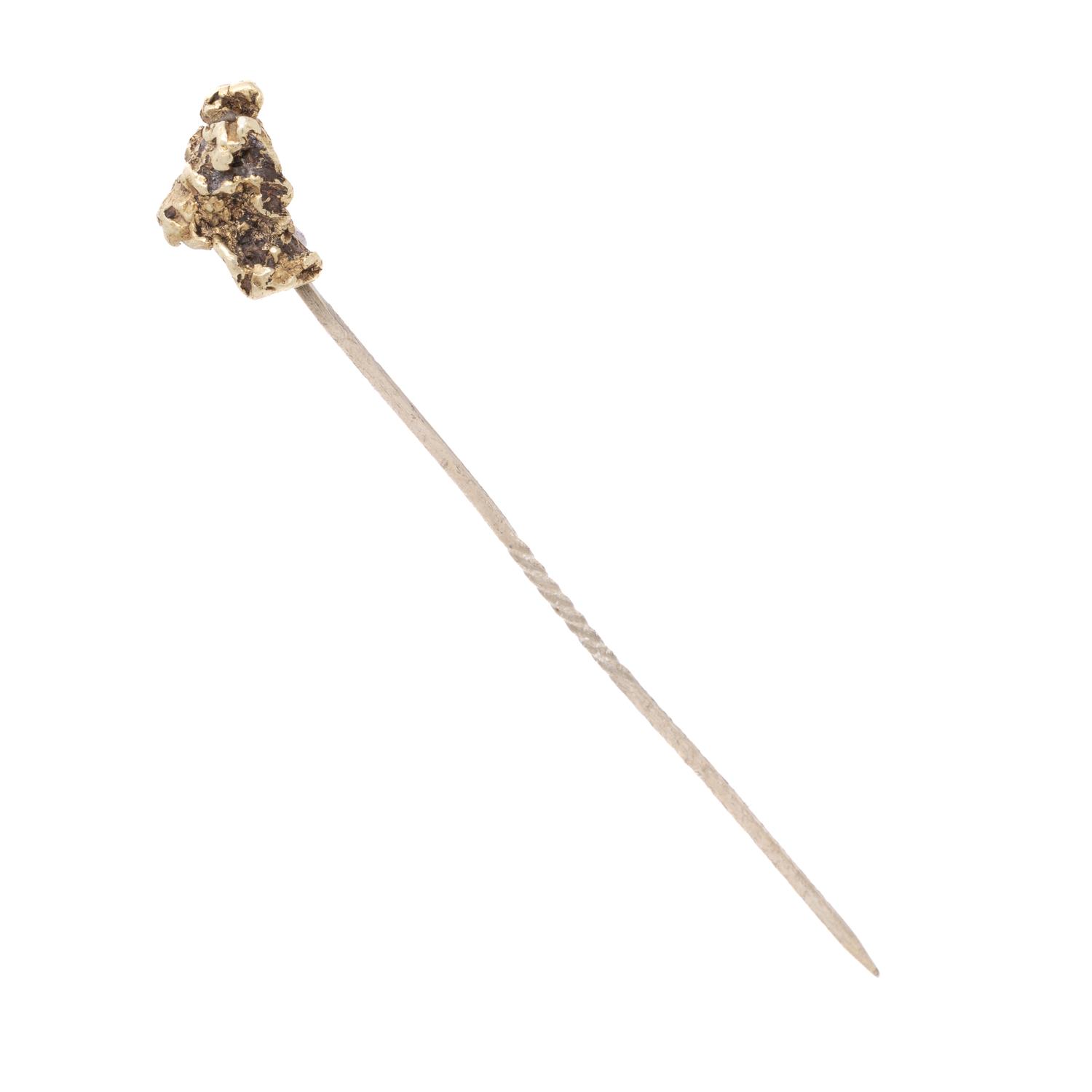 Antique, Gold Nugget and Low-Karat Yellow Gold Stickpin