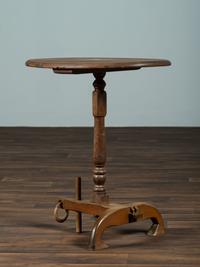 A Pine and Maple Nautical Candlestand