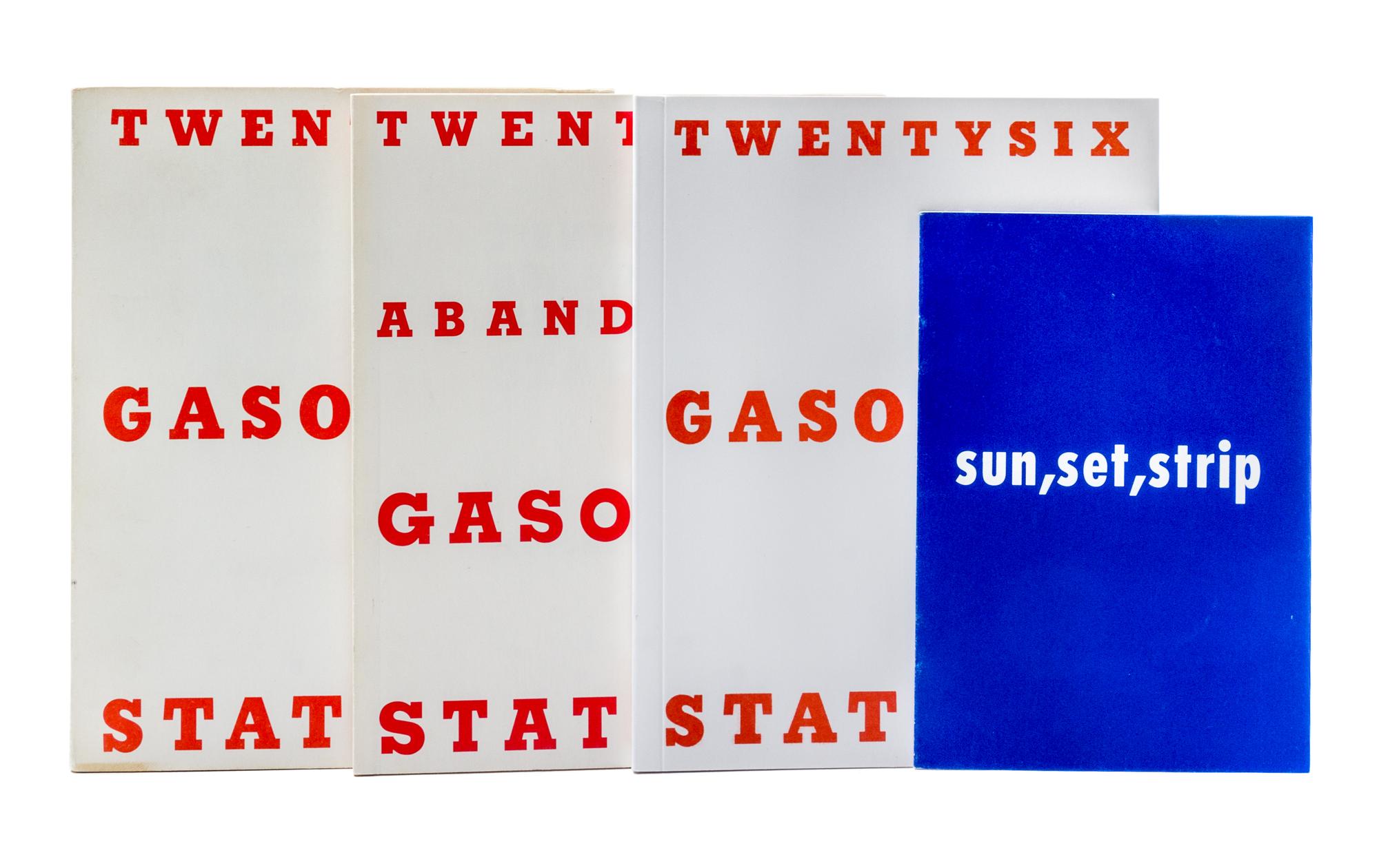 RUSCHA, ED. Twentysix Gasoline Stations. Alhambra, CA, 1969. With three others imitating Ruscha's works (4 total)