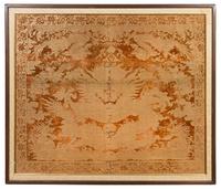 A Chinese Cut Velvet Kang Cover 18TH CENTURY 31 1/4 x 37 1/2 inches. — 18TH CENTURY