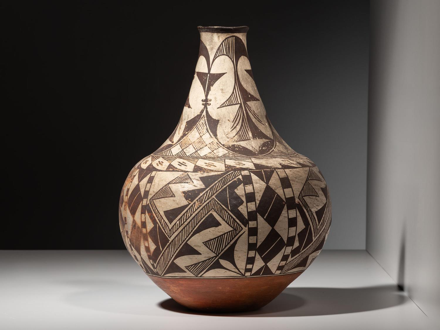 Acoma Long Necked Pottery Vase