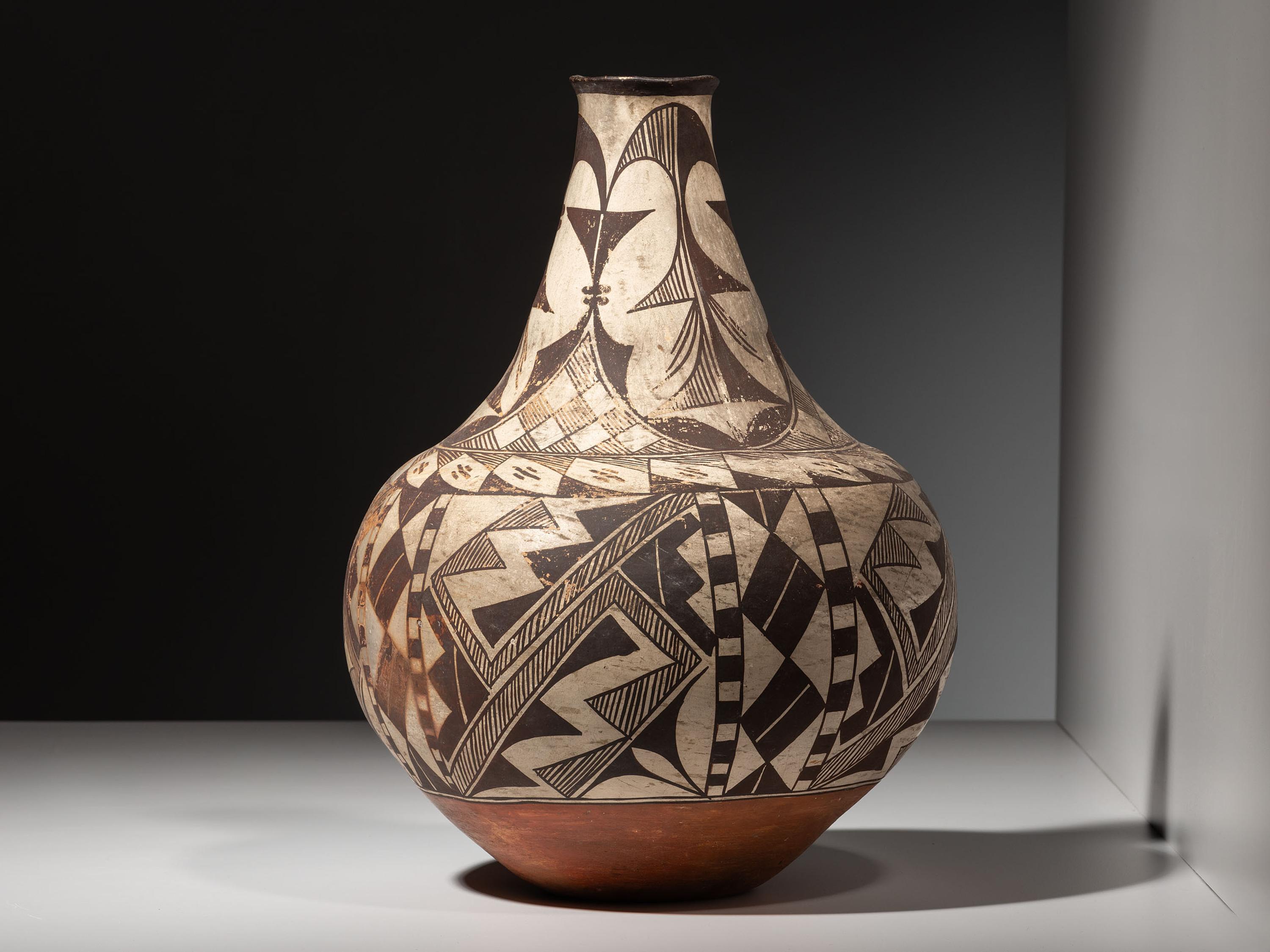 Acoma Long Necked Pottery Vase