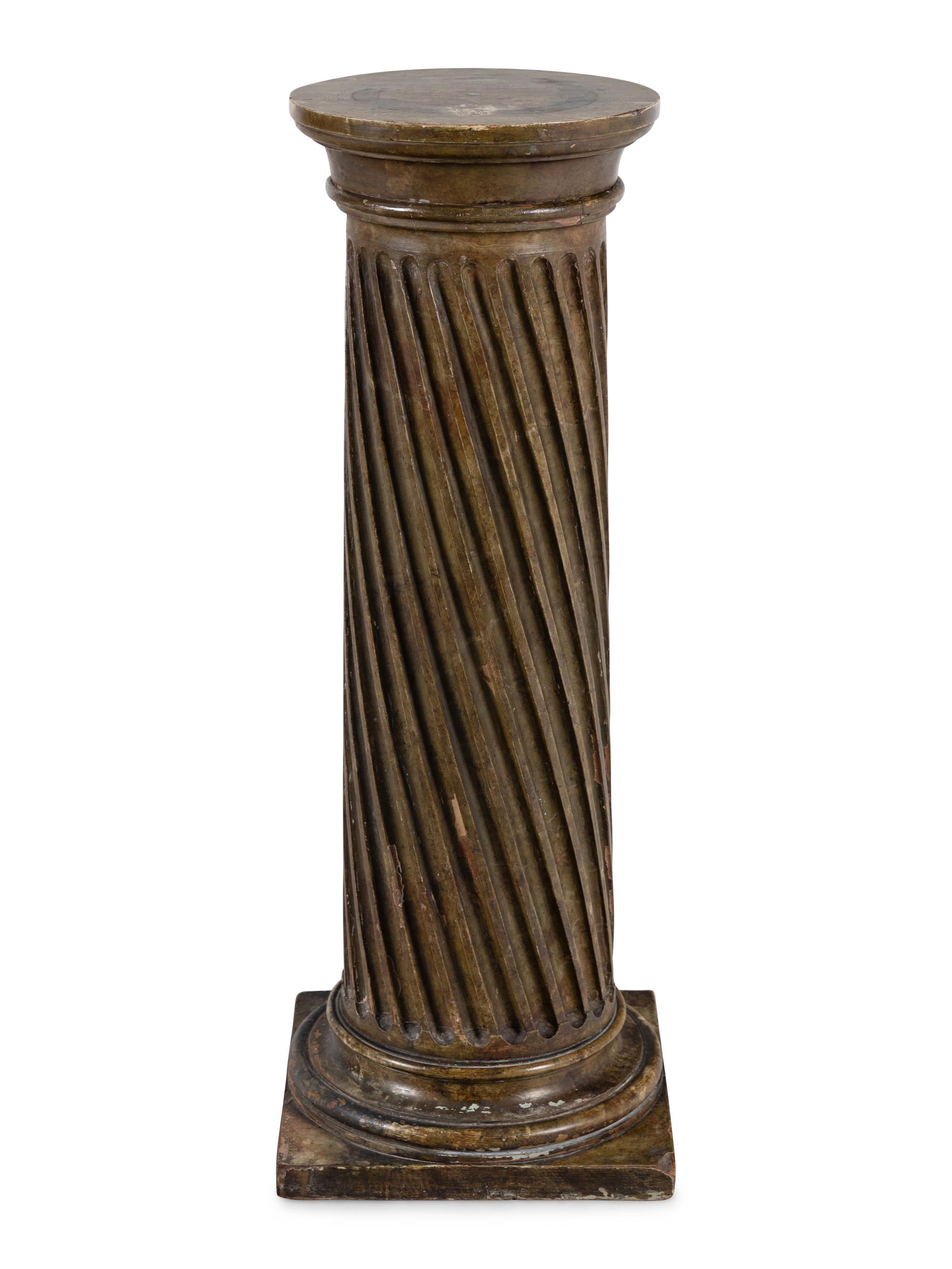 A Continental Painted Pedestal