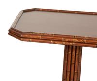 A Regency Style Mahogany and Parcel Gilt Side Table