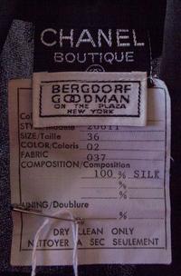 A Chanel Black Silk Blouse, Size 36.