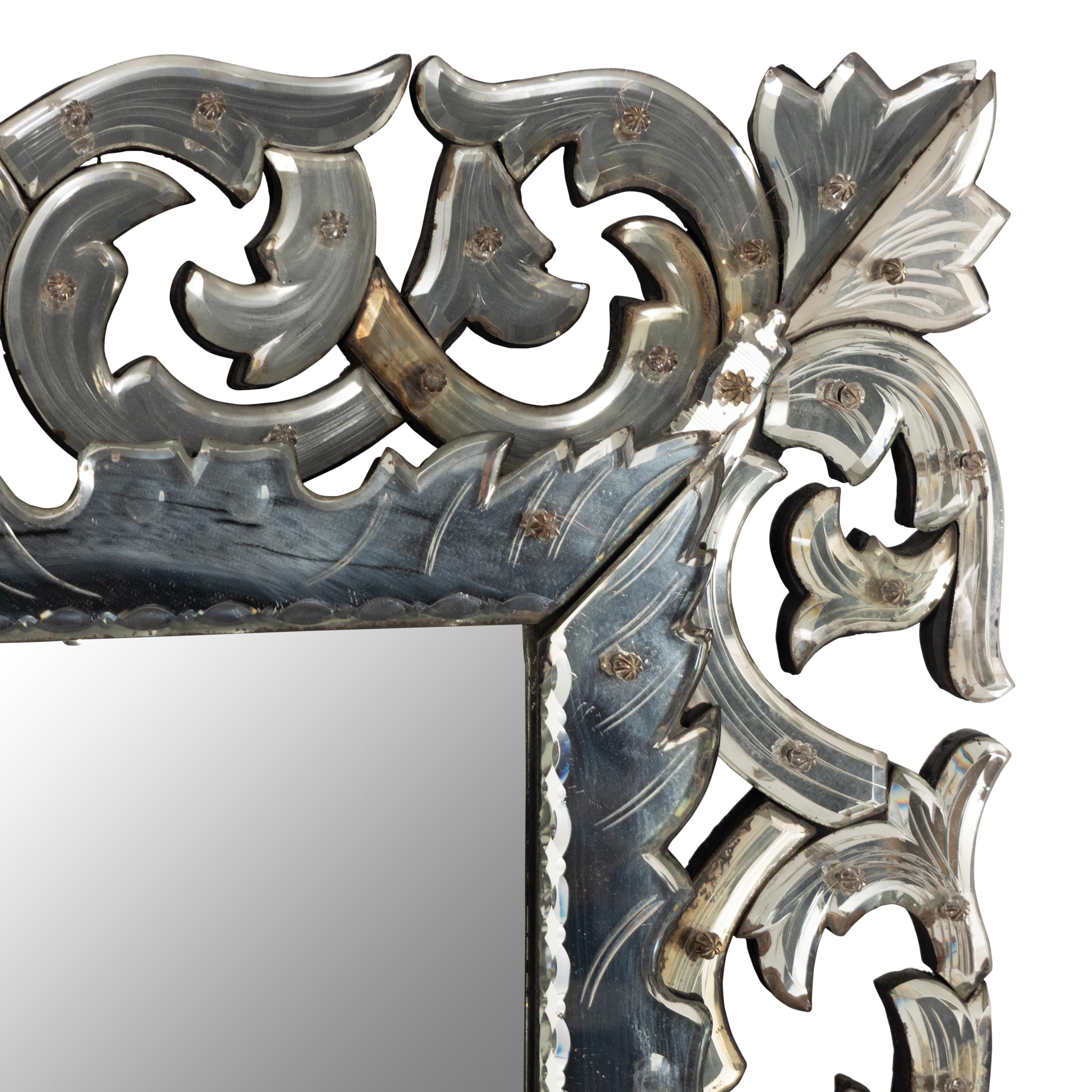 A Venetian Glass Mirror
