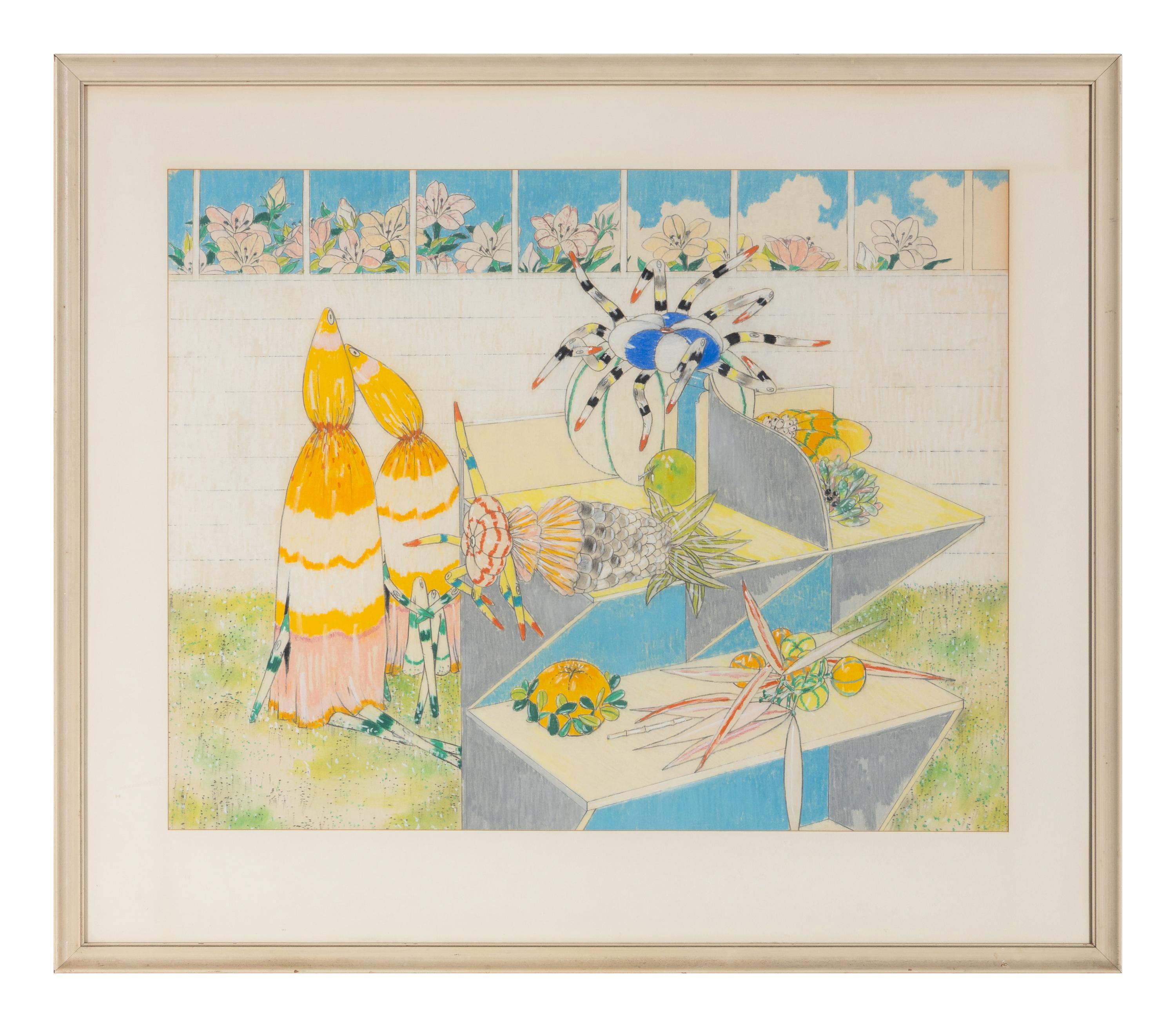 Untitled (Study for Two Children Observing Nature), 1965