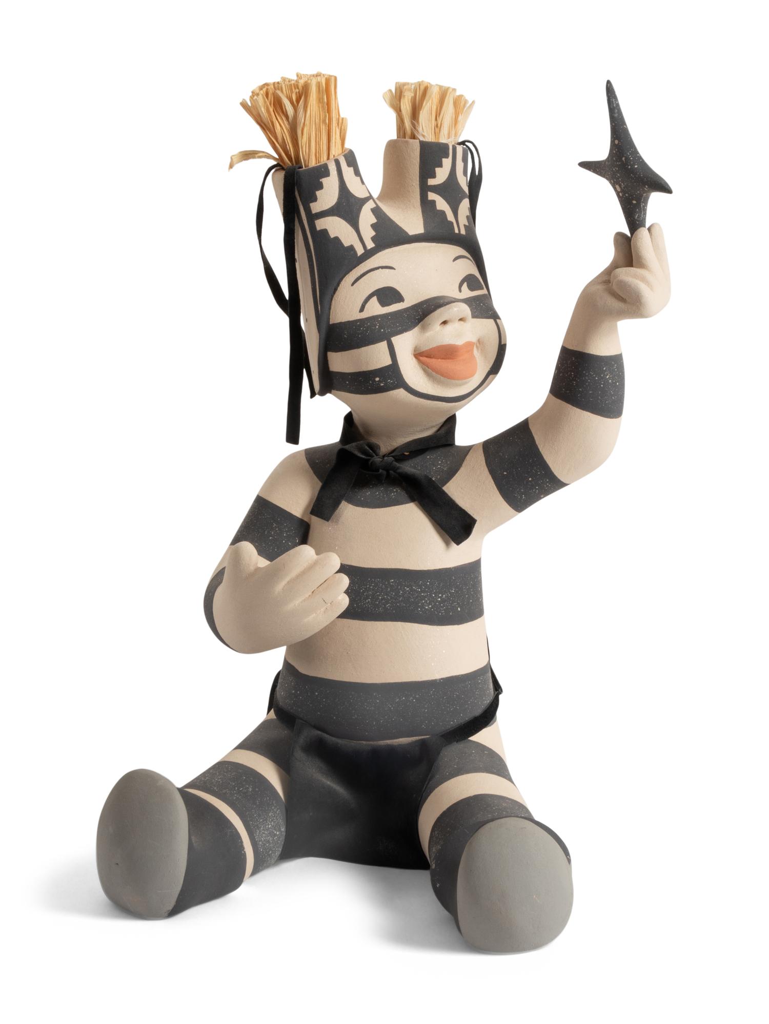 Pottery Koshare Holding a Star