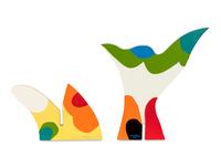 Untitled, (Three Works) , 1989