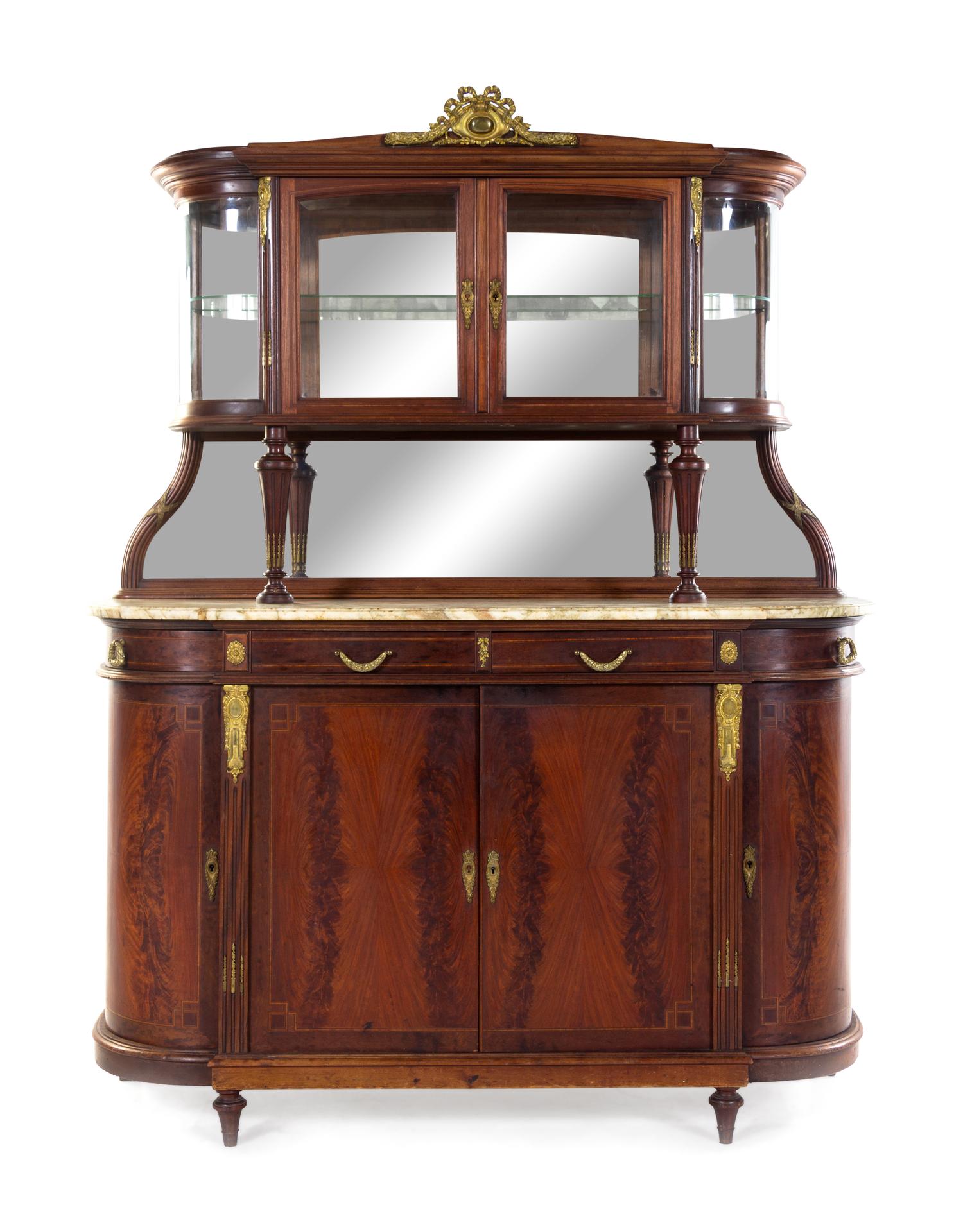 A French Gilt Bronze Mounted Mahogany Cabinet
