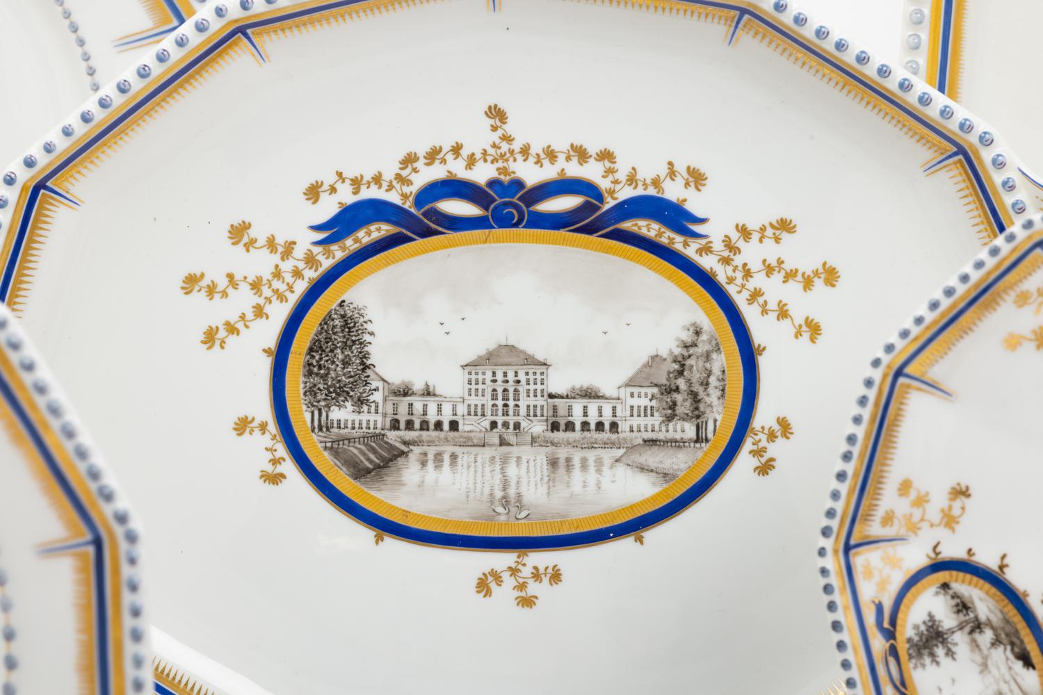 A Nymphenberg Porcelain Fantasie Dinner Service