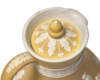 Two Wedgwood Yellow-Ground Ewers