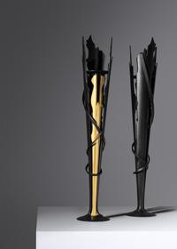 Four Vulcan Candleholders, 1994 Edition of 25