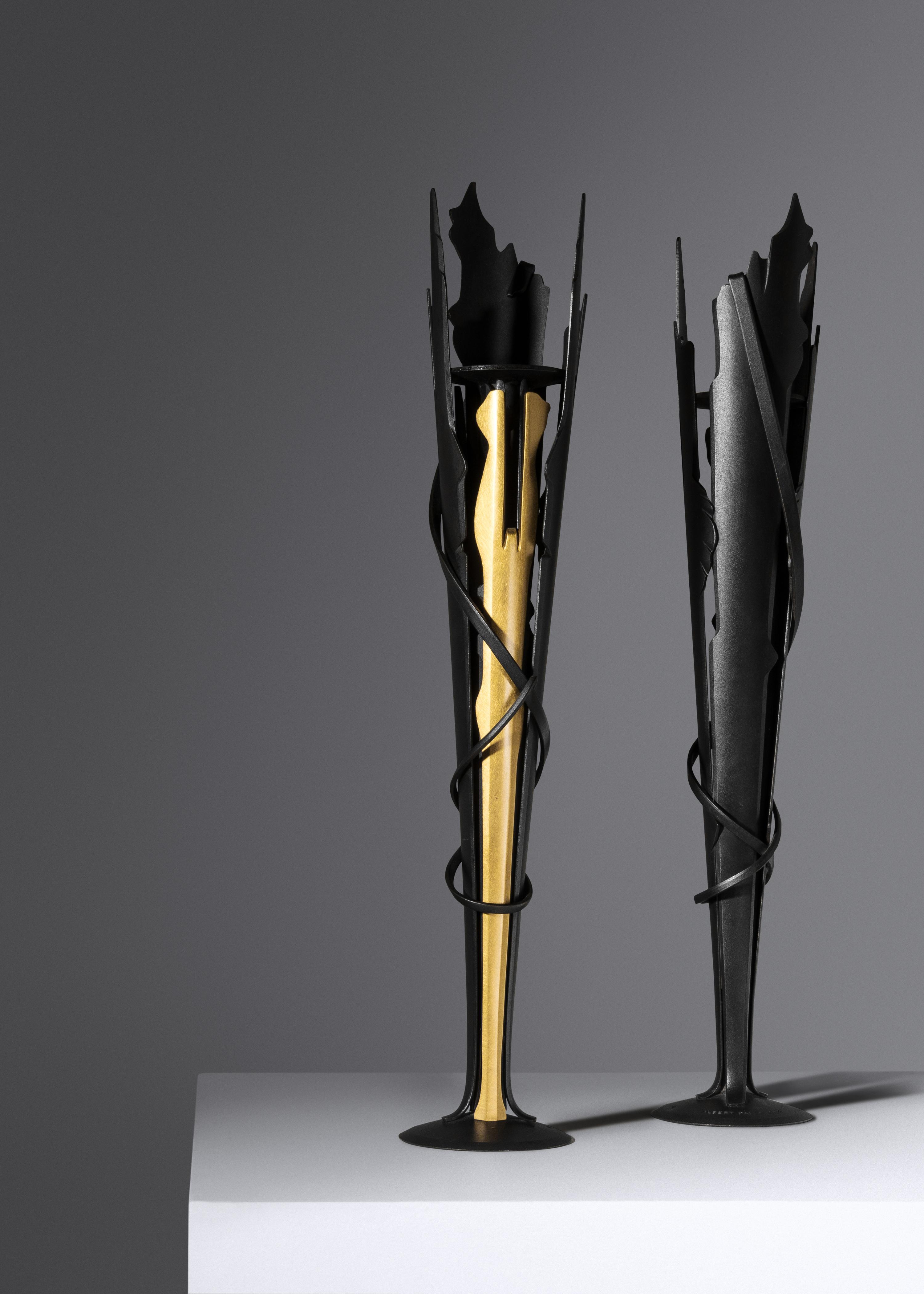 Four Vulcan Candleholders, 1994 Edition of 25