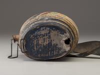 [MILITARIA]. French vivandiere's painted tonnelet / canteen. Ca 19th century.