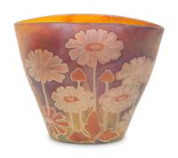 An Art Nouveau Cameo Glass Vase by Amadee de Caranza (1843-1914)
