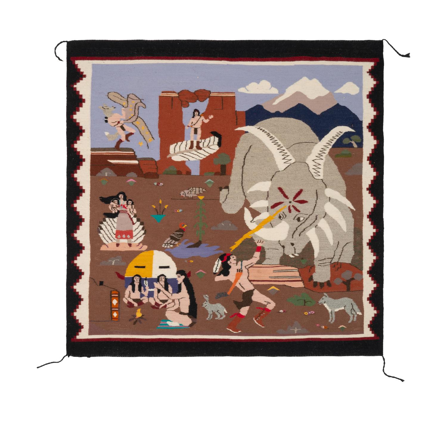 Navajo Creation Story , Pictorial Weaving