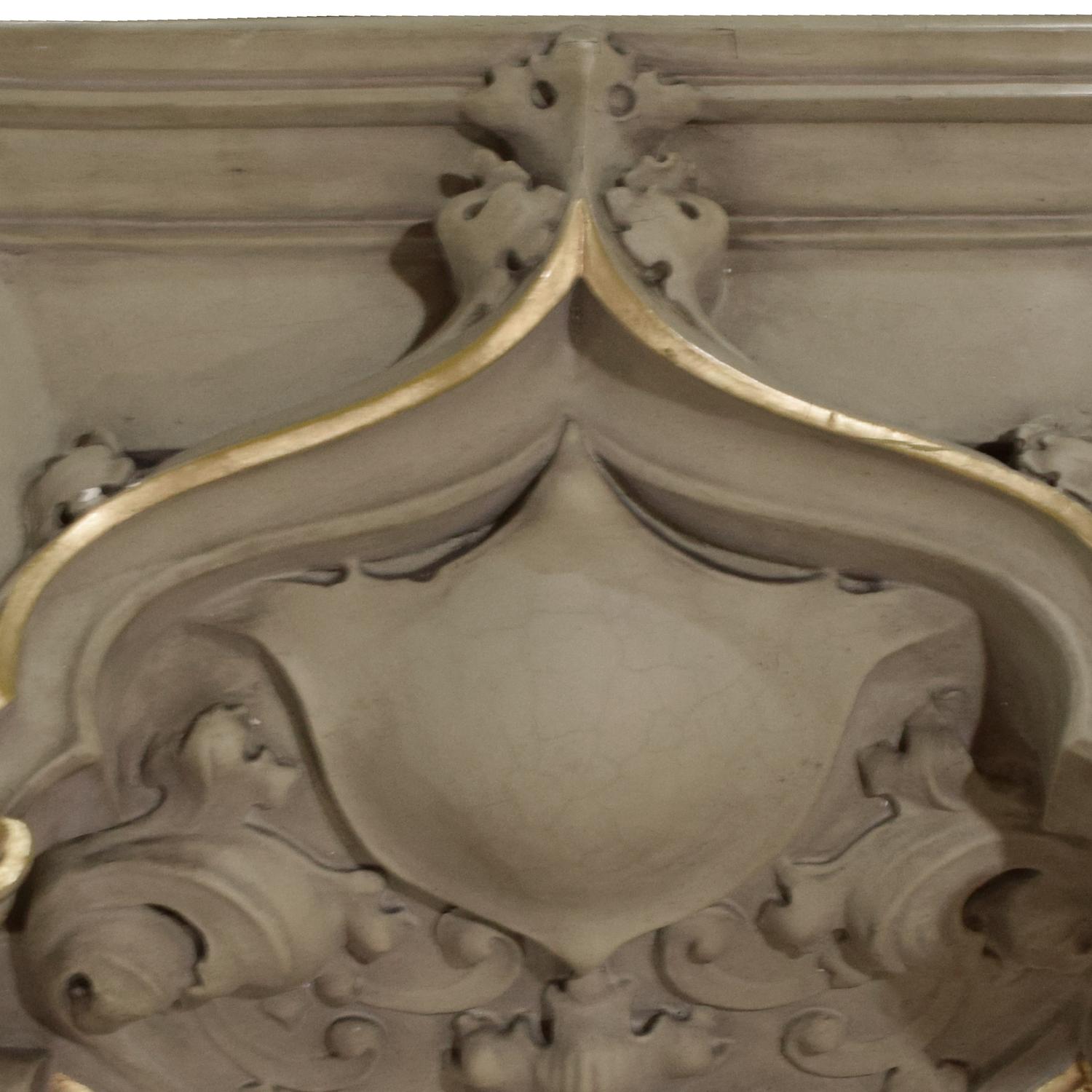 A Painted Cast Composition Bracket 19.5" W x 15" D x 19.5" H — United States, 20th Century