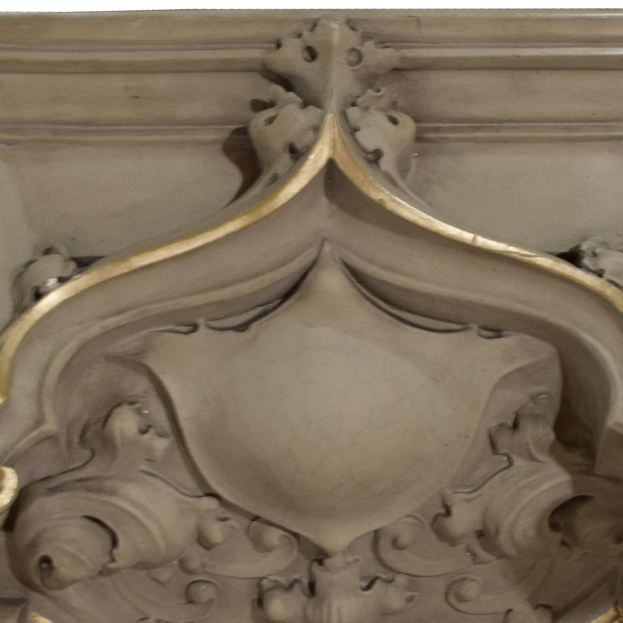 A Painted Cast Composition Bracket 19.5" W x 15" D x 19.5" H — United States, 20th Century