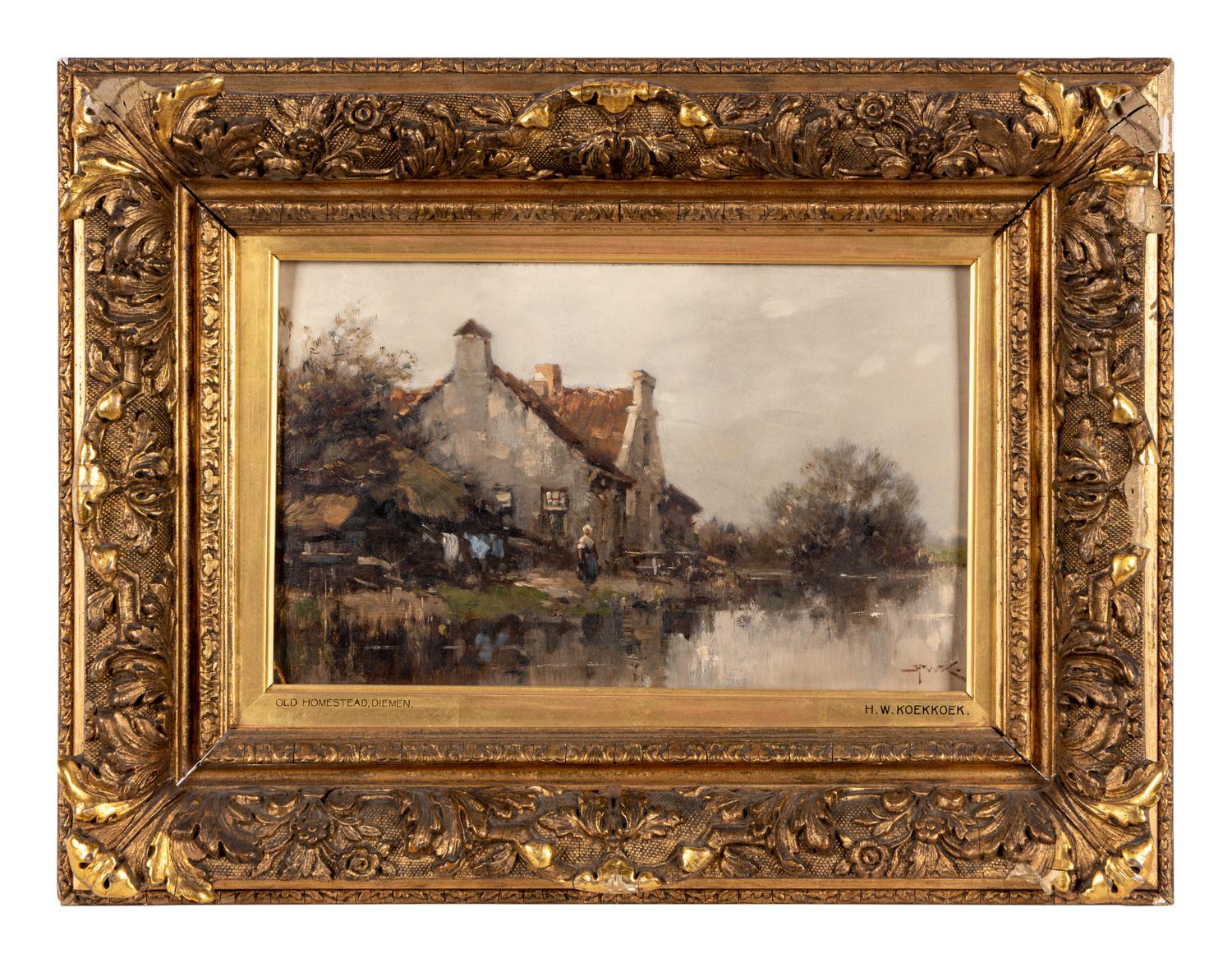 Old Homestead, on Canal at Diemen