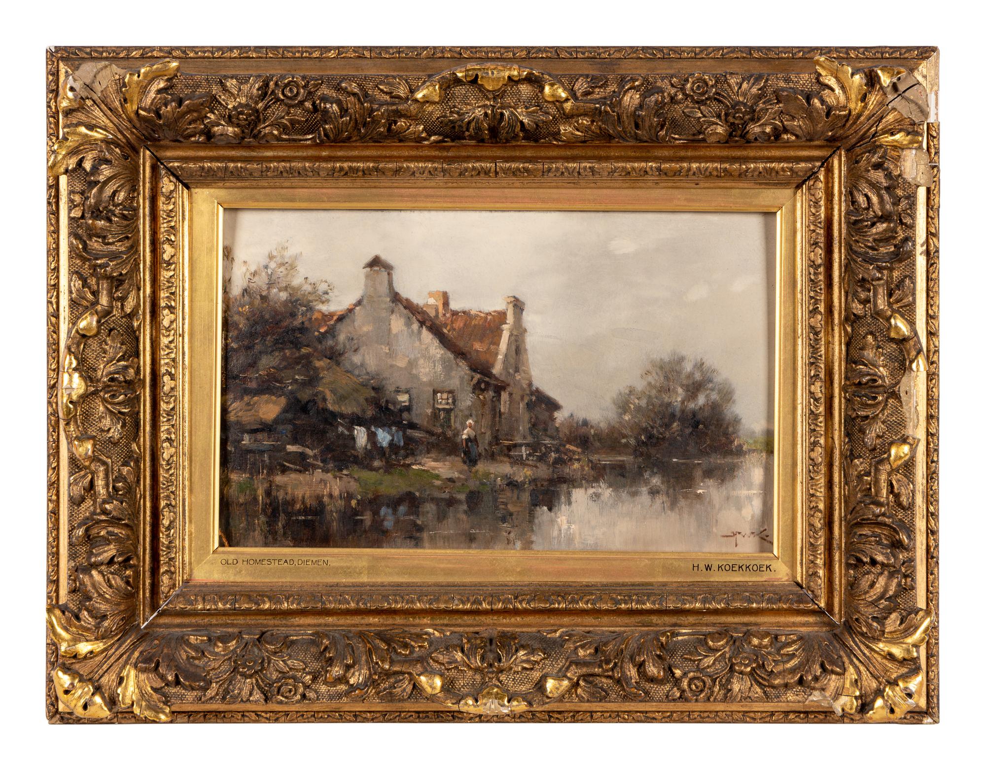 Old Homestead, on Canal at Diemen