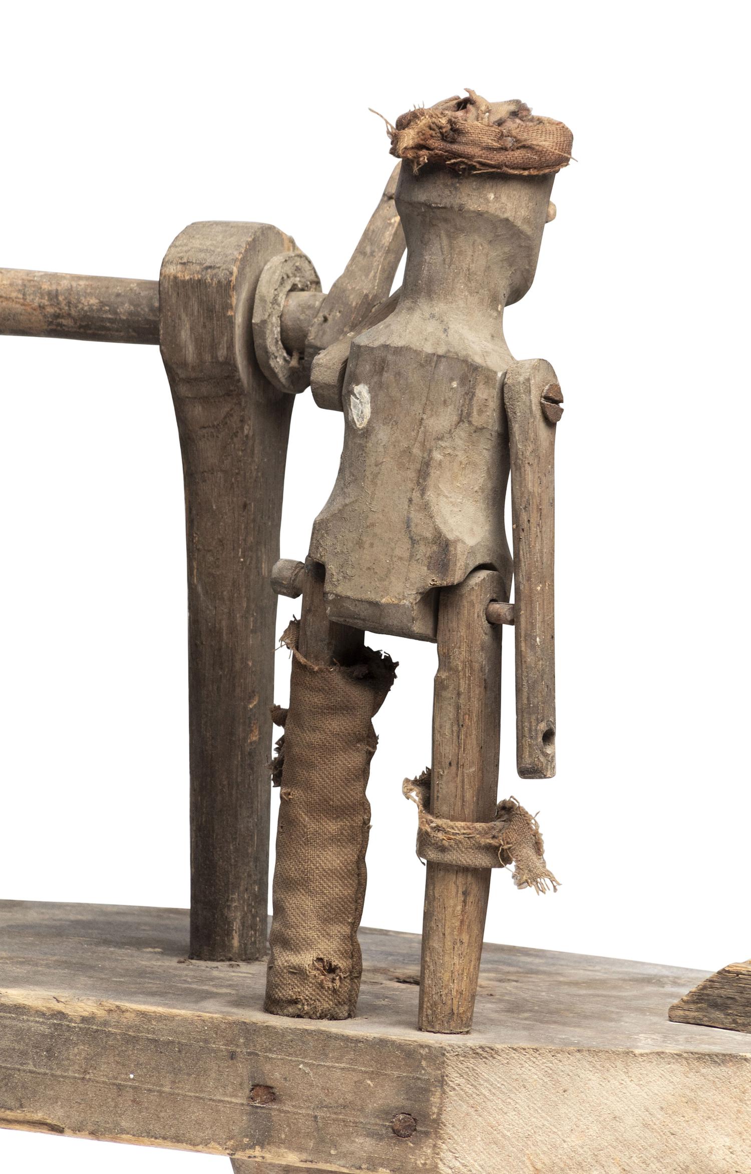 A Figural Pine Whirligig
