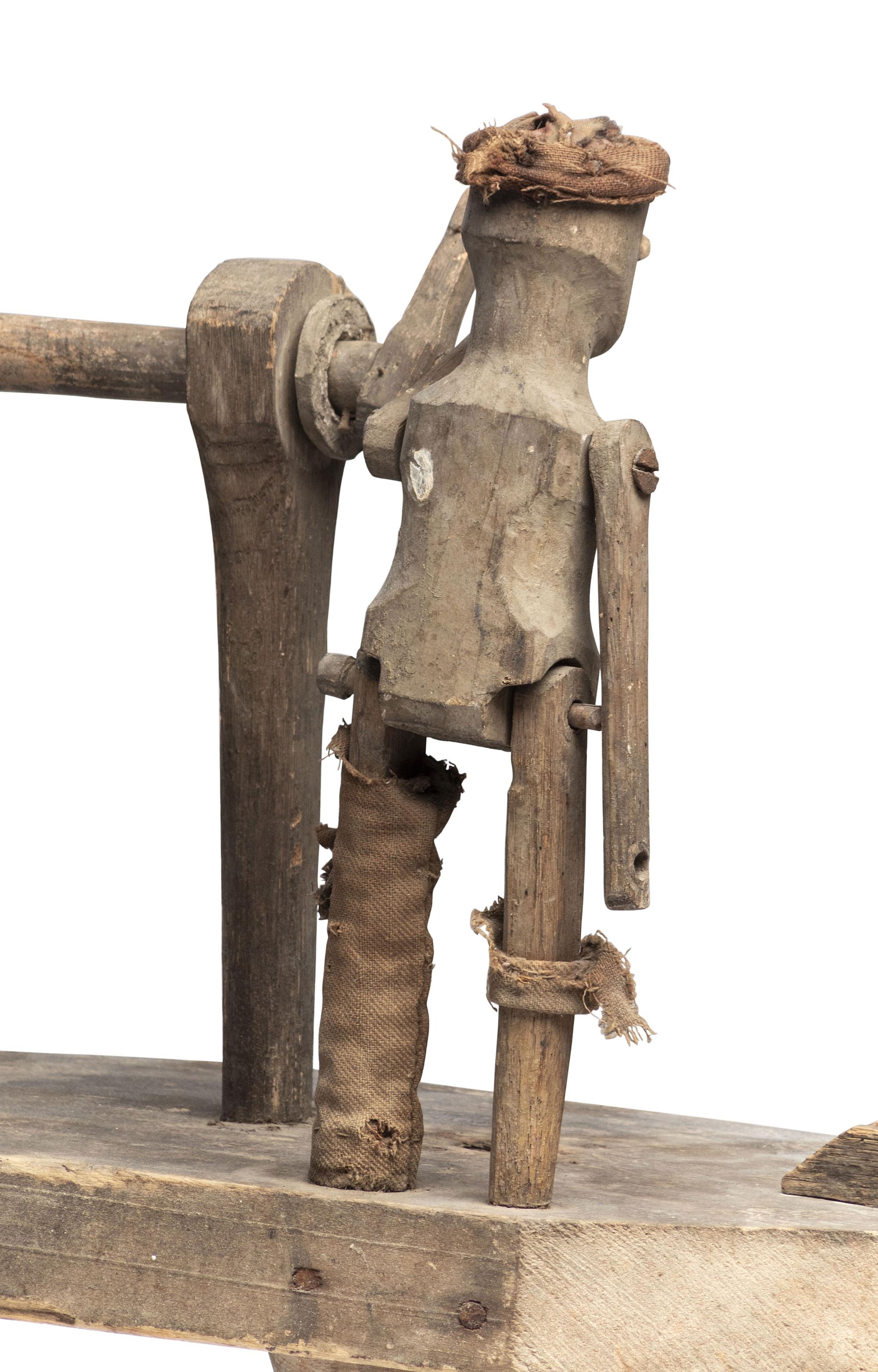 A Figural Pine Whirligig