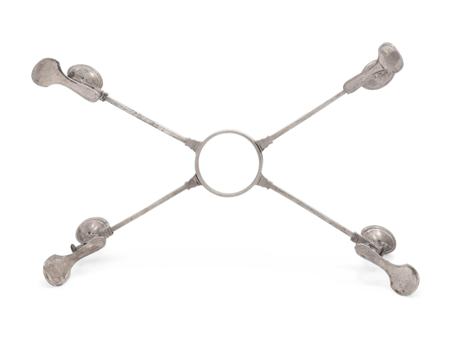 An American Silver Dish Cross