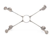 An American Silver Dish Cross