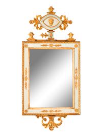 An Ornate Gilt Wood Mirror