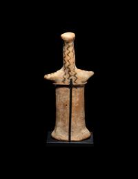 A Boeotian Terracotta Votive Figure of a Goddess