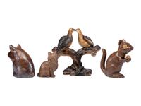 Three Sewer Tile Animals