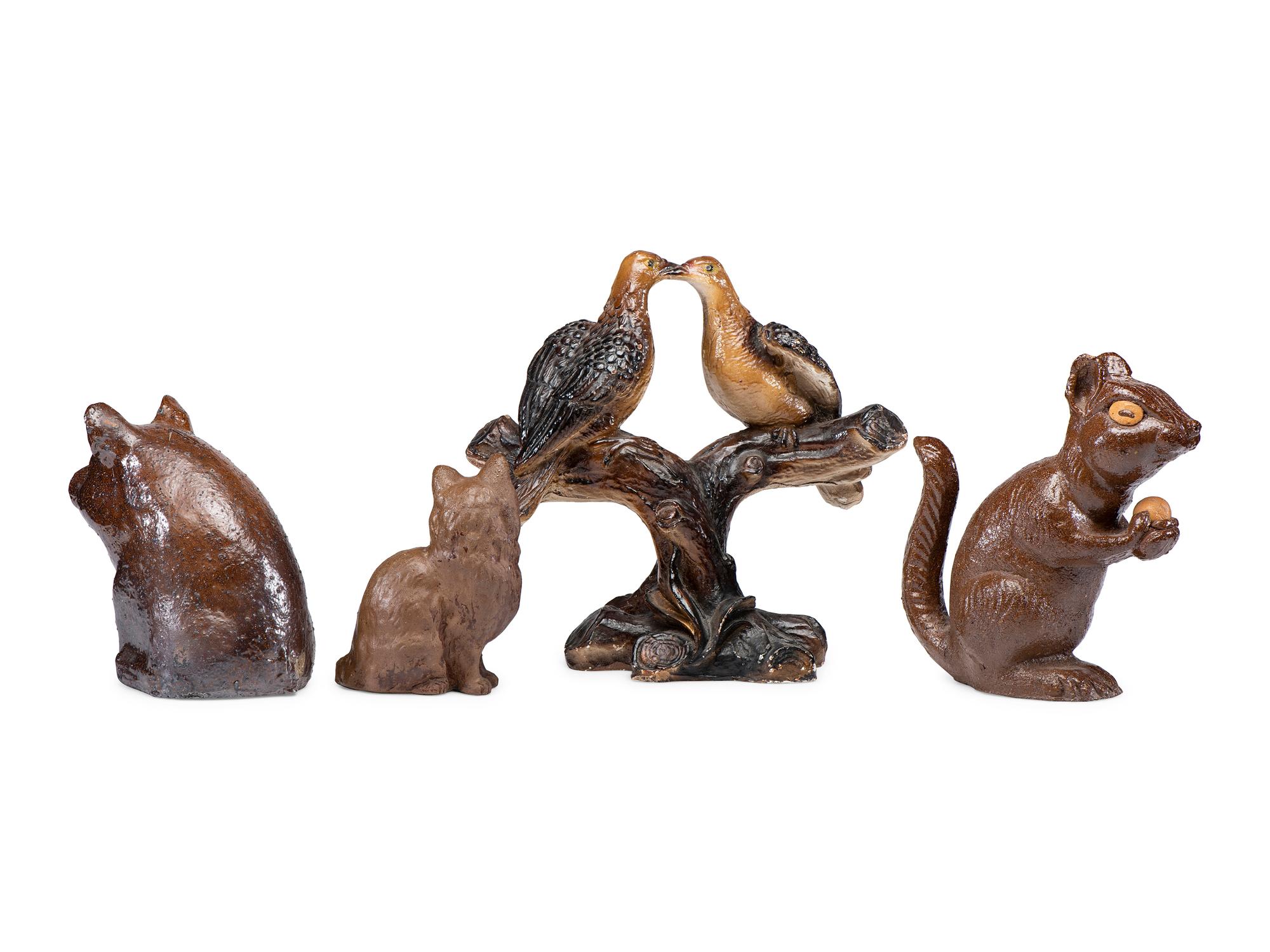 Three Sewer Tile Animals