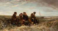 Fishermen Resting on the Beach