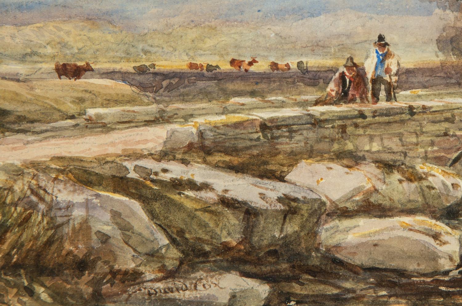 Travelers on a Bridge in Wales , 1830s