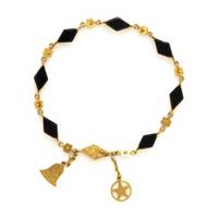 Onyx and Yellow Gold Bracelet