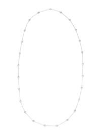 DIAMOND AND WHITE GOLD STATION NECKLACE