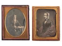 [EARLY PHOTOGRAPHY]. A group of 6 daguerreotype portraits of interesting and beautiful young women, including: