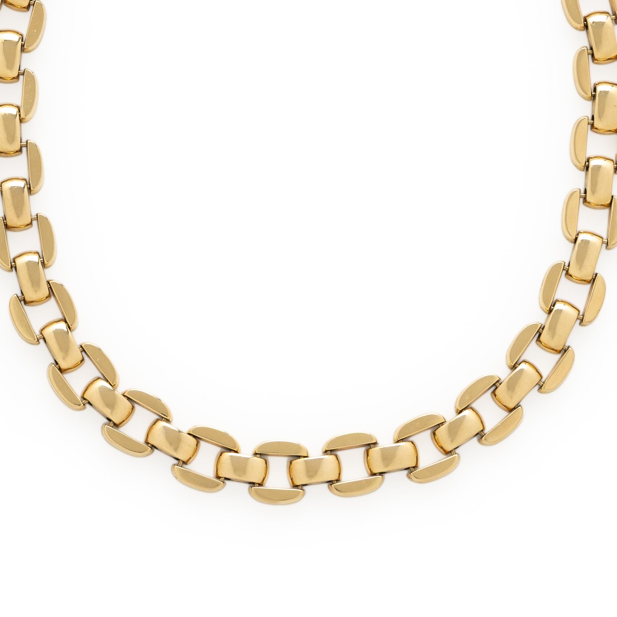 Yellow Gold Fancy Link Necklace