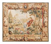 A Continental Wool Tapestry