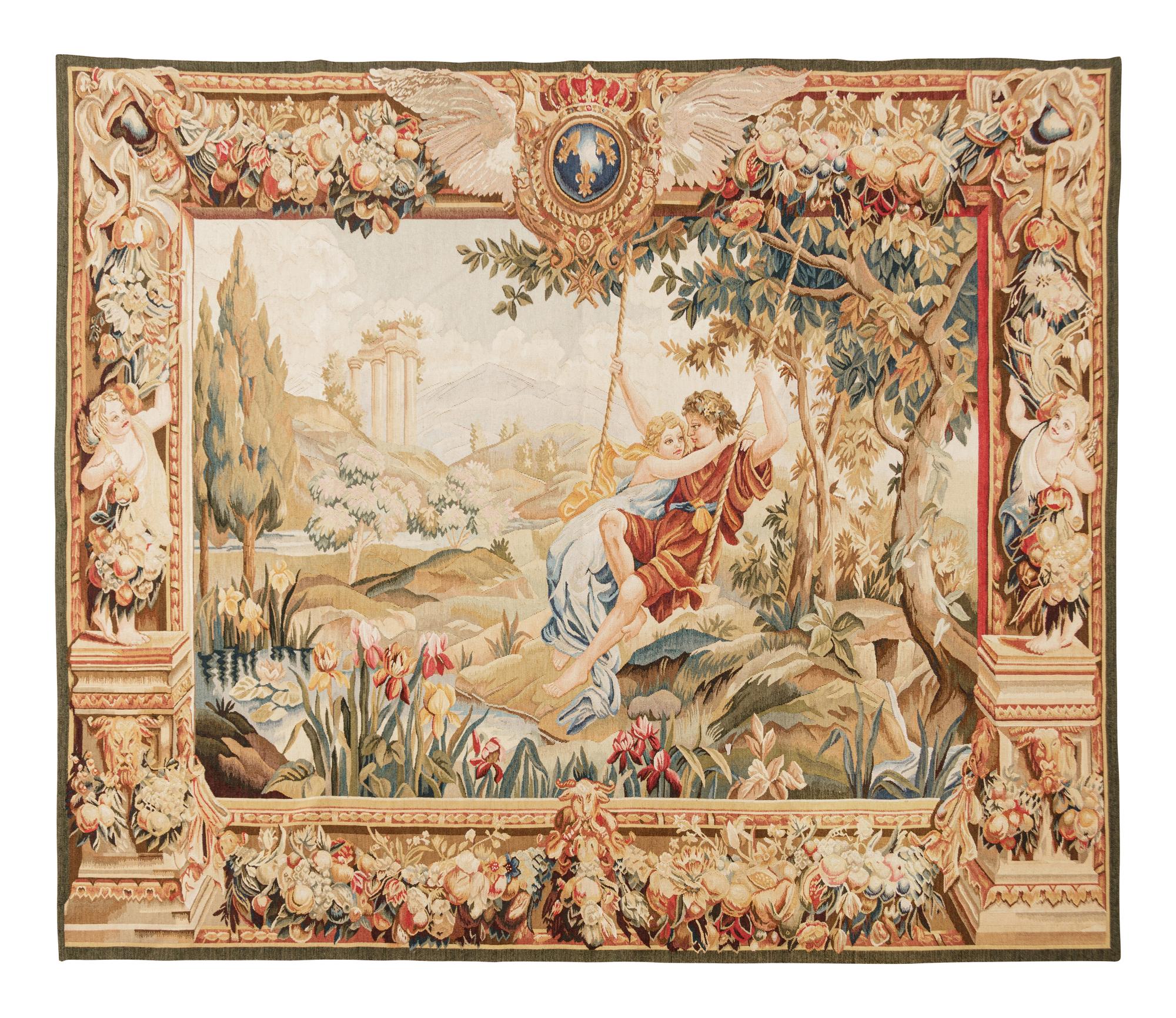 A Continental Wool Tapestry